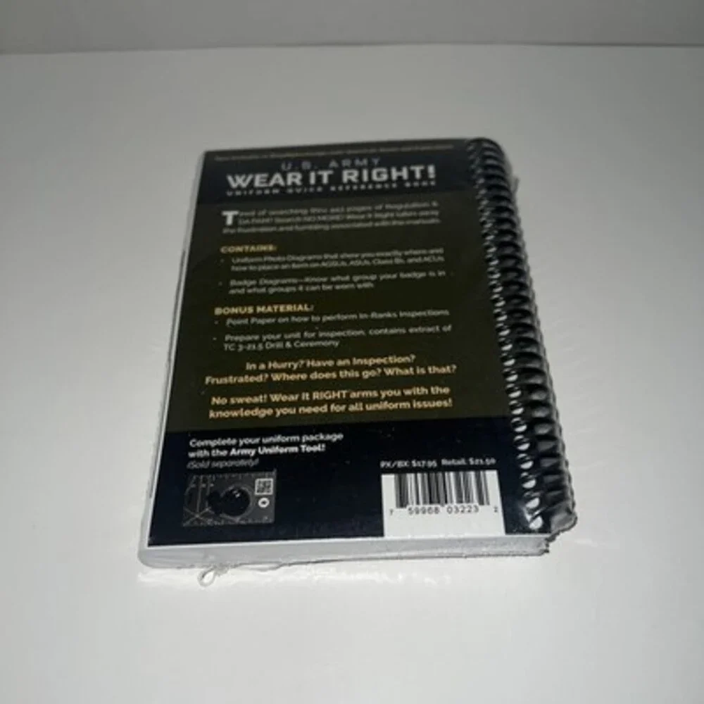 Wear It Right US Army Uniform & Quick Reference Book New Sealed